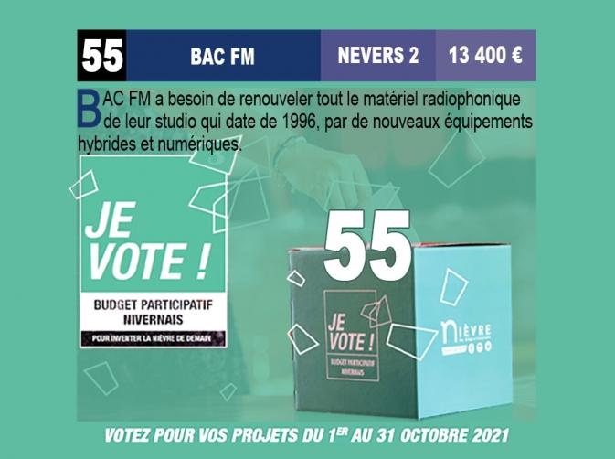 Budget Participatif Nivernais, votez pour Bac FM !